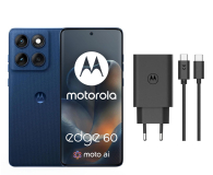 Smartfon / Telefon Motorola edge 60 5G 12/512GB Gibraltar Sea 120Hz + Ładowarka 68W